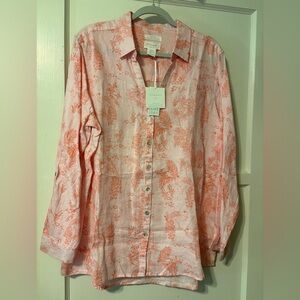 Cynthia Rowley tropical blouse